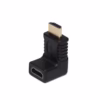 Adaptador HDMI Tipo Codo ° Miyako USA HA HDMI MF Conexiones HDMI Discretas y sin Enredos