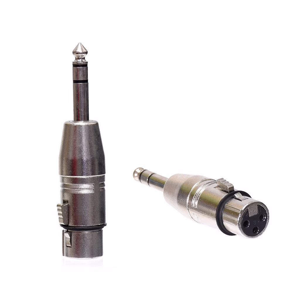 Adaptador Plug Estéreo a Canon Hembra High Full Max ZZ GLD | Conexión de Audio Profesional XLR Hembra a Plug  Estéreo Macho