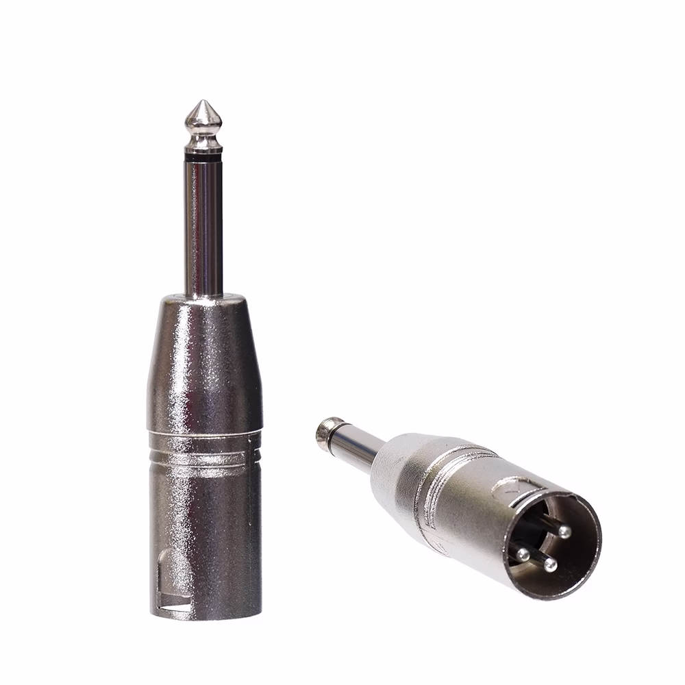 Adaptador Plug Mono a Canon Macho High Full Max ZZ YSR | Conexión de Audio Profesional Adaptador Canon XLR Macho a Plug  Monoaural