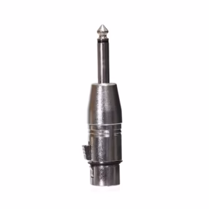 Adaptador Plug Monoaural 6.35mm a Canon XLR Hembra | High Full Max ZZ-YSR2019 | Conexión de Audio Profesional, XLR Hembra a Plug Mono