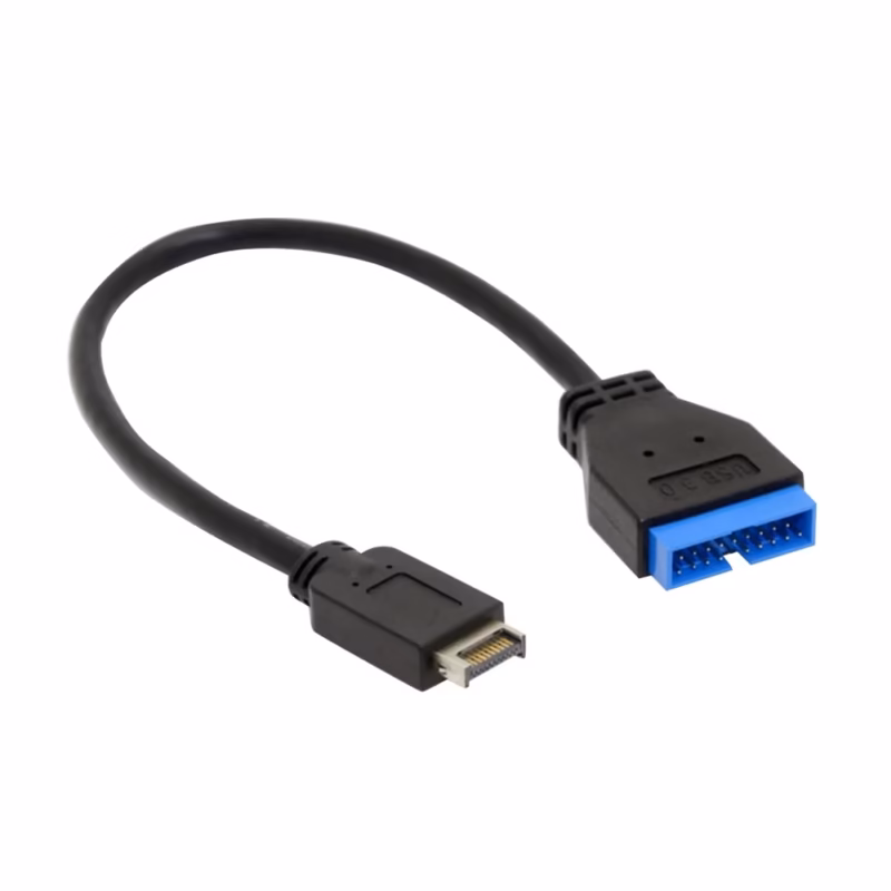 Cable Adaptador USB 3.1 Tipo E macho IDC20P USB 3.0___02 Adaptador USB 3.1 Tipo E Macho a IDC20P USB 3.0 | Expande la Conectividad de tu Placa Madre