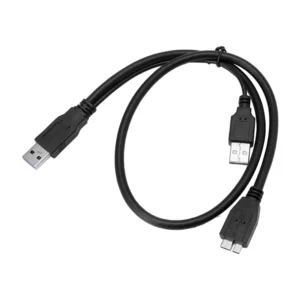 Cable Micro USB 3.0 a 2 USB | 60cm | American Net GP-020CTMS | Transferencia Rápida y Alimentación Extra