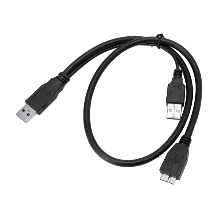 Cable Micro USB 3.0 a 2 USB | 60cm | American Net GP-020CTMS | Transferencia Rápida y Alimentación Extra