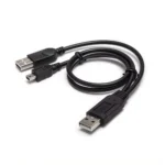 Cable Mini USB a 2 USB 2.0 | 60cm| American NET GP-020-V3-2USB