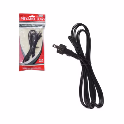 Cable Tipo 8 Miyako USA AC-006HQ (1.8m) | Conexión Segura y Duradera para tus Electrodomésticos