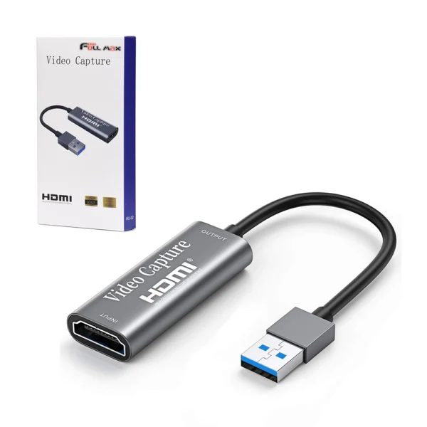 Capturador HDMI por USB 2.0 High Full Max ZZ-HU-02 | Grabación y Streaming en Full HD