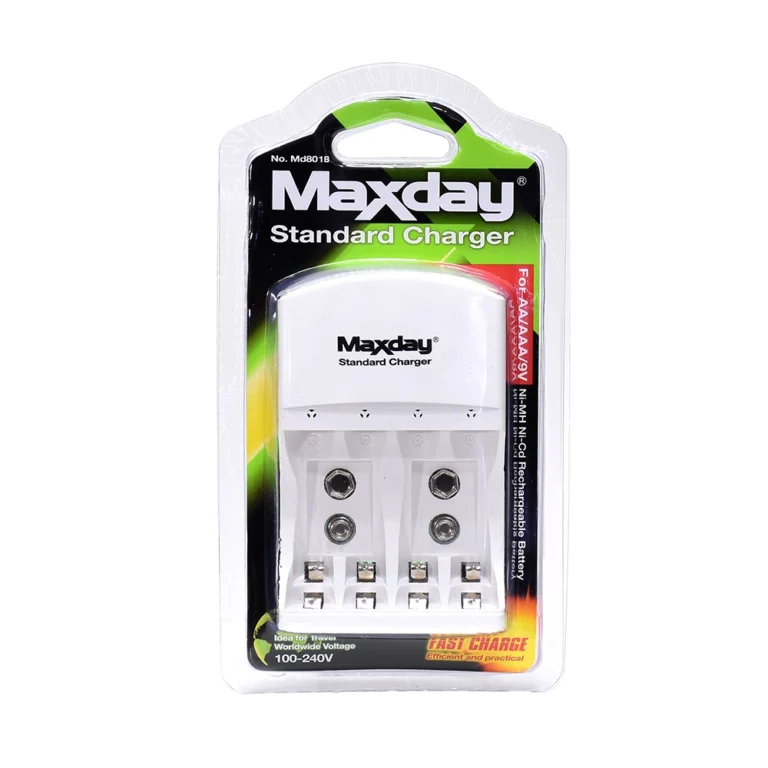 Cargador de Pilas y Baterías Maxday ZZ-MD-801B: La Solución Eficiente para Tus Pilas Recargables