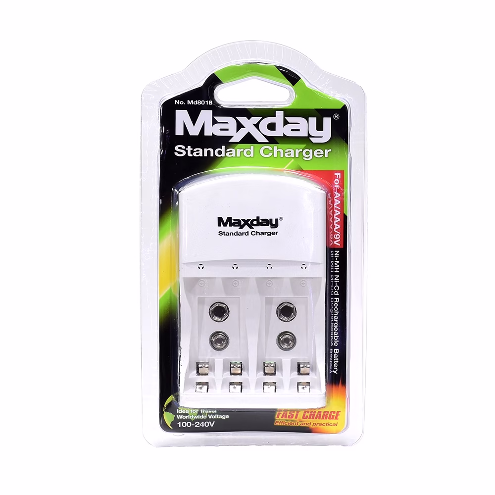 Cargador de Pilas y Baterías Maxday ZZ MD B La Solución Eficiente para Tus Pilas Recargables