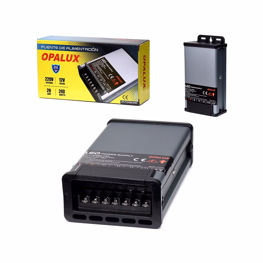 Fuente Switching Vertical V A IP Opalux OP FVA IP | Resistente al Agua y Polvo