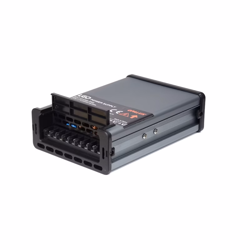 Fuente Switching Vertical de 12V 30A IP65 AL+PC Opalux OP-F12V30A-IP65___01 Fuente Switching Vertical 12V 30A IP65 Opalux OP-F12V30A-IP65 | Resistente al Agua y Polvo