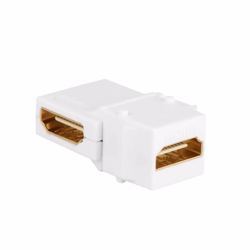 Jack HDMI Tipo Codo ° Trautech PE AD | Keystone HDMI para Instalaciones Empotradas | Conexión Ultra HD K