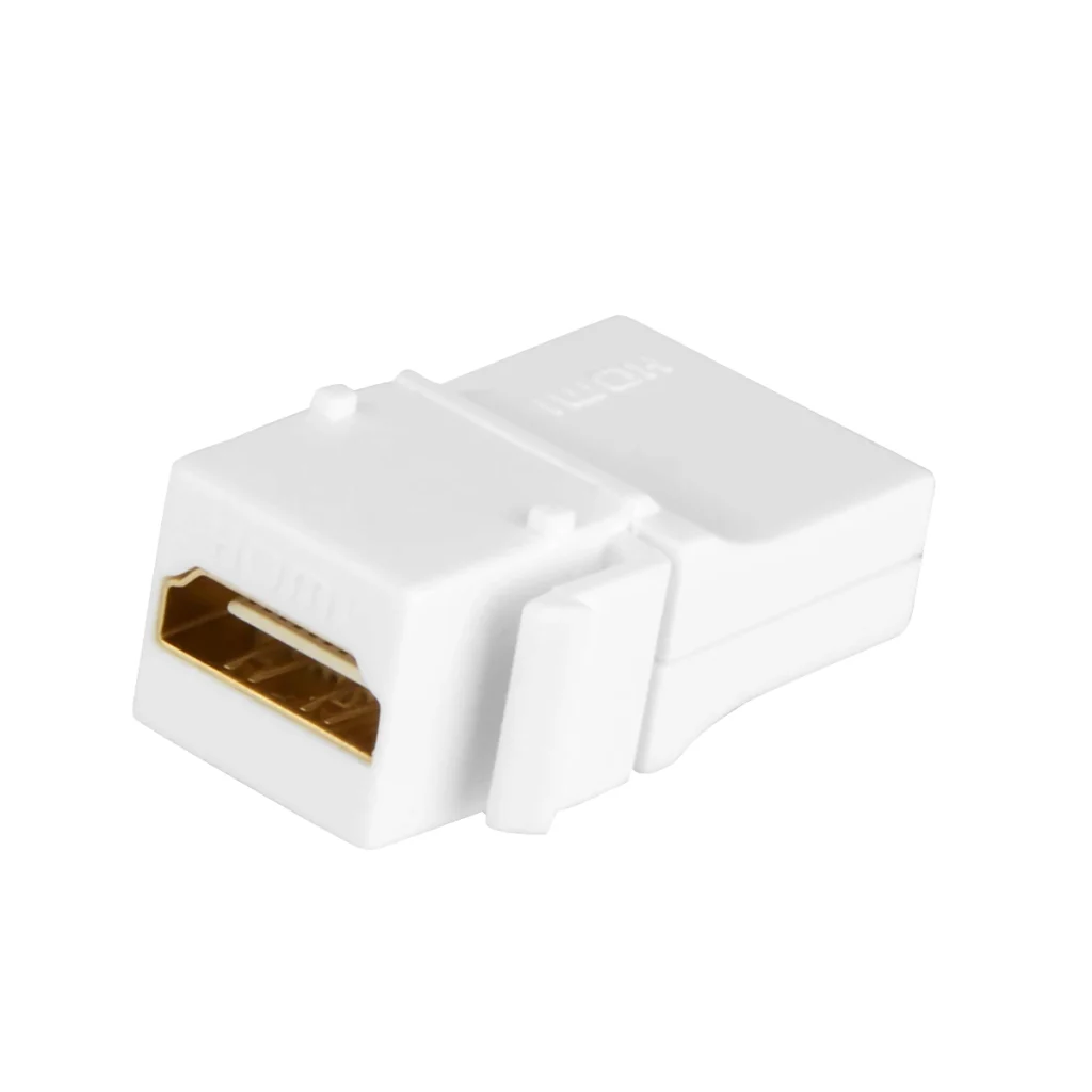 Jack HDMI Tipo Codo ° Trautech PE AD | Keystone HDMI para Instalaciones Empotradas | Conexión Ultra HD K