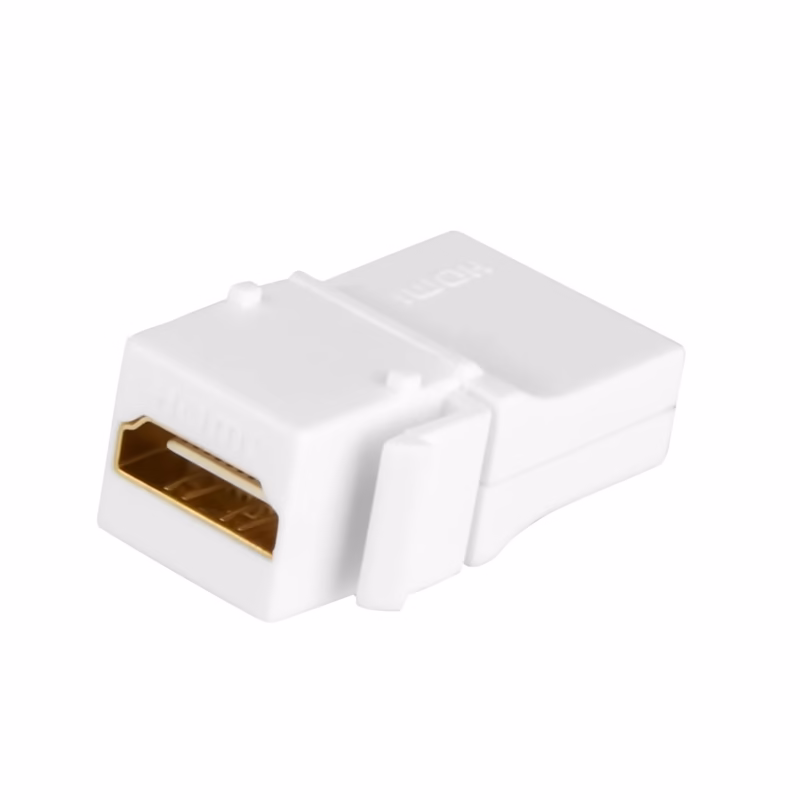 Jack HDMI Tipo Codo ° Trautech PE AD | Keystone HDMI para Instalaciones Empotradas | Conexión Ultra HD K