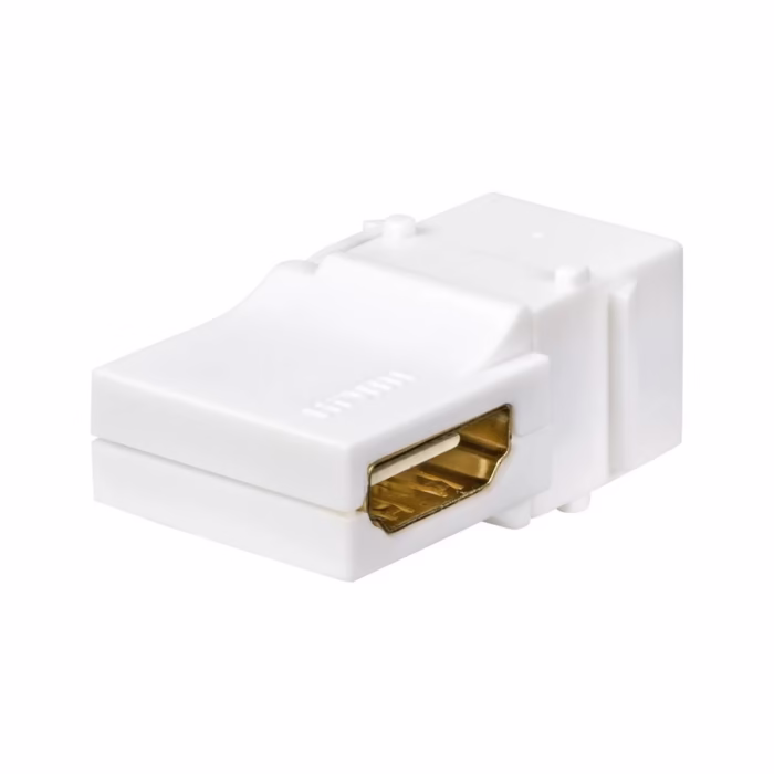 Jack HDMI Tipo Codo ° Trautech PE AD | Keystone HDMI para Instalaciones Empotradas | Conexión Ultra HD K