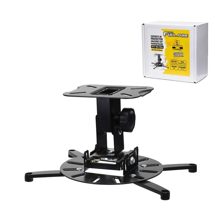 Soporte Proyector Giratorio 360° High Full Max ZZ-HFM-VM-PR15 | Pared y Techo | Ajustable, Soporte Giratorio para Proyector