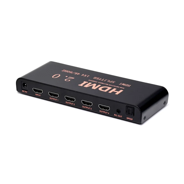 Splitter HDMI 1x4 4K con Extractor de Audio SM-F7847