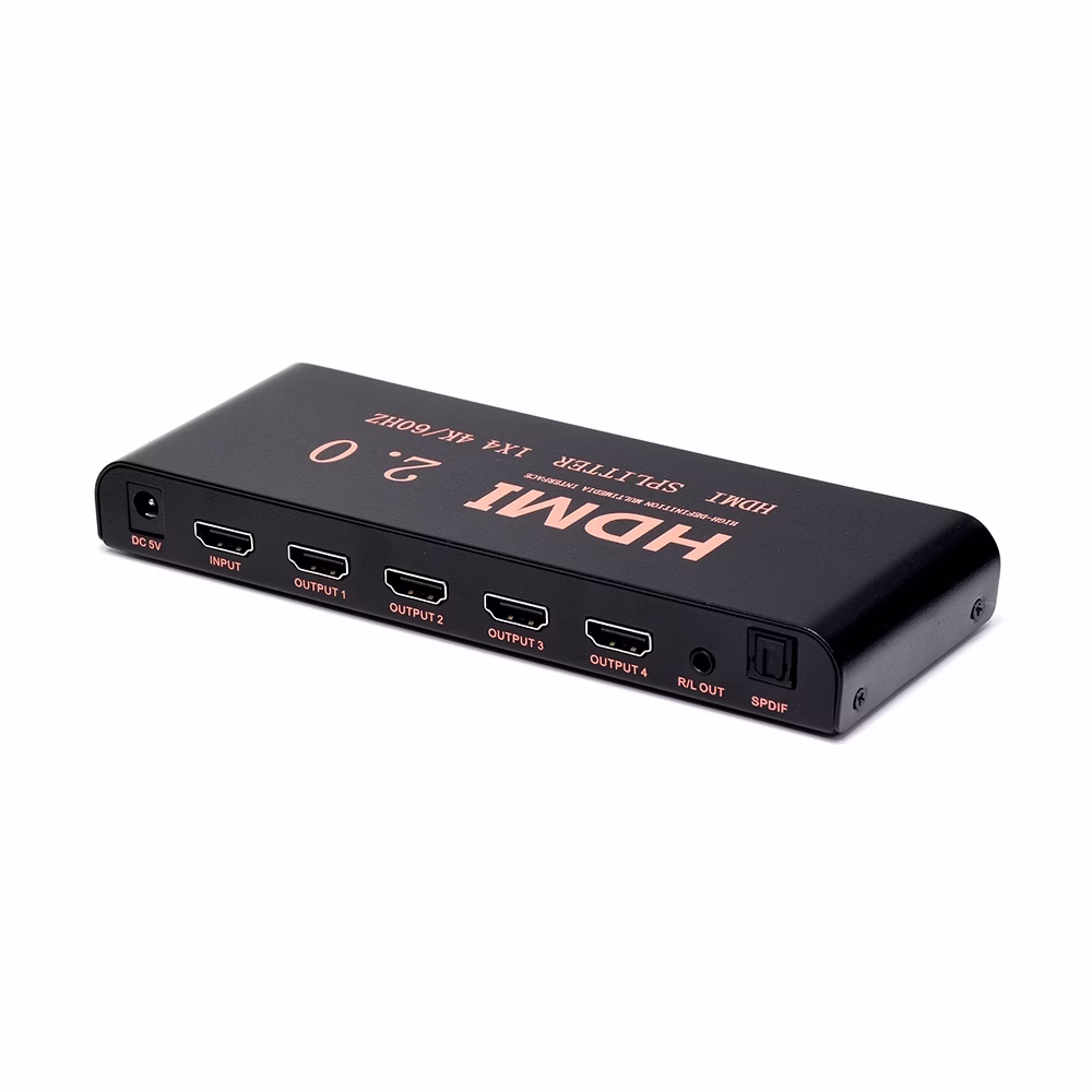 Splitter HDMI x K con Extractor de Audio SM F