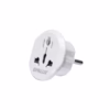 Adaptador Schuko a Toma Universal Opalux OP  BL Conexión Global en Tu Hogar Adaptador Schuko Adaptador Viajero con enchufe Inglés