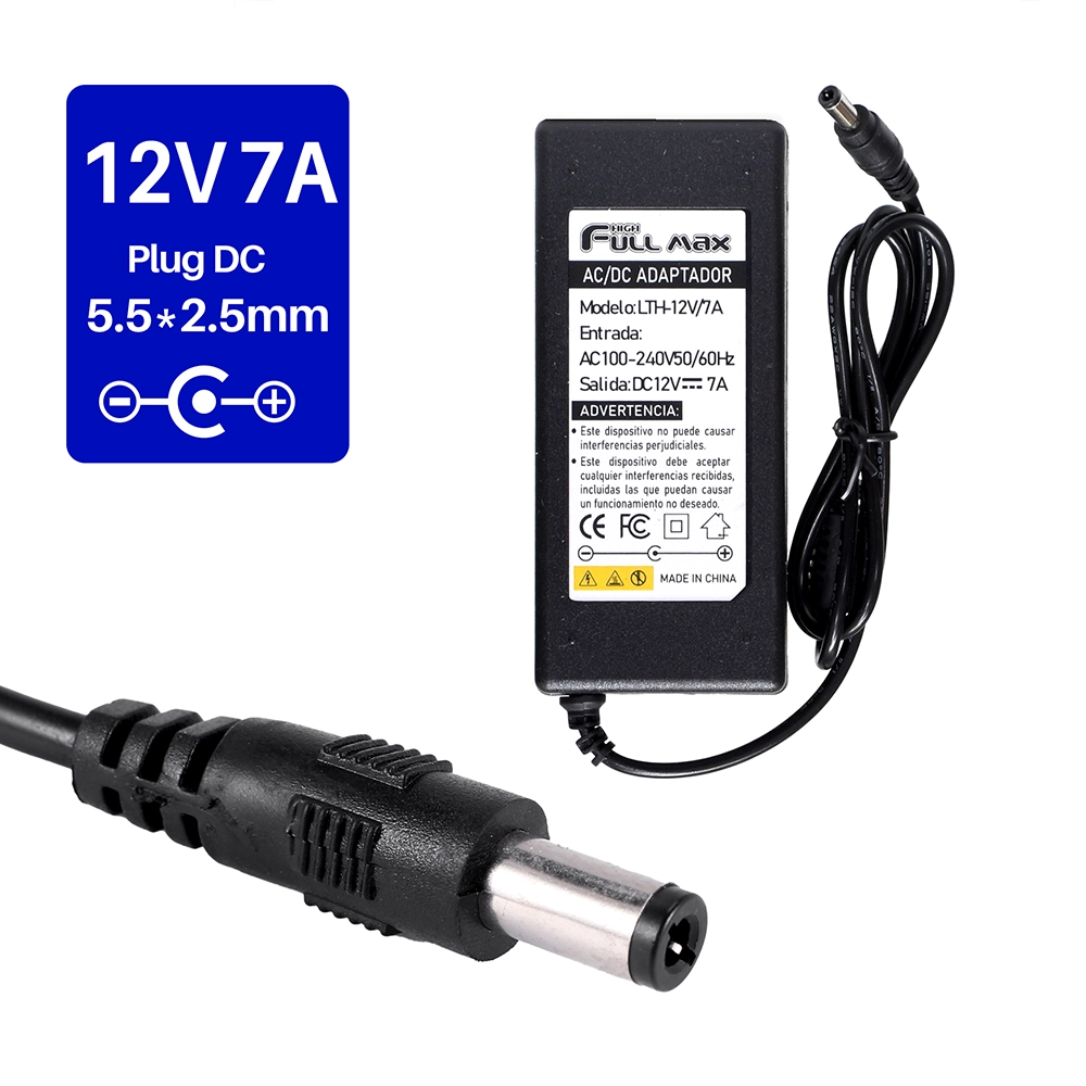 Adaptador de Corriente 12V 7A High Full Max LTH-12V7A(HFM), Adaptador 12V 7A, Transformador 12V7A