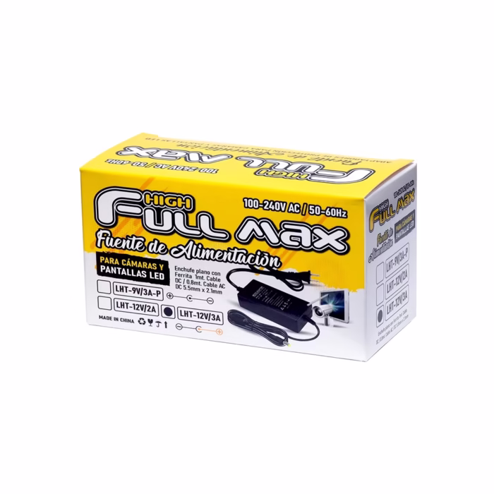 Adaptador de Corriente V A High Full Max LTH VAHFM Voltaje Regulado VA