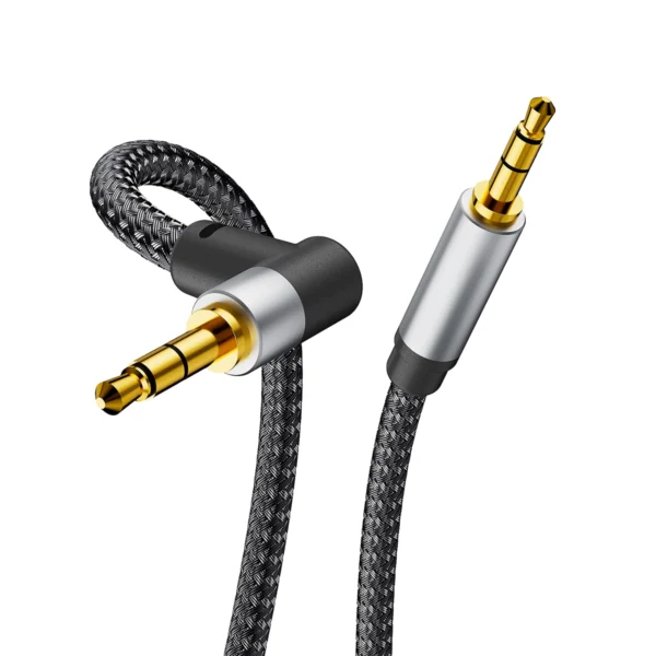 Cable Auxiliar Daycell AC19 | Mini Plug 3.5mm Estéreo 3.5mm en Nylon 1.2M