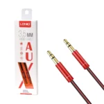 Cable Auxiliar LDNIO LS-Y01 de 1 Metro | Conector Gold | MiniPlug 3.5mm