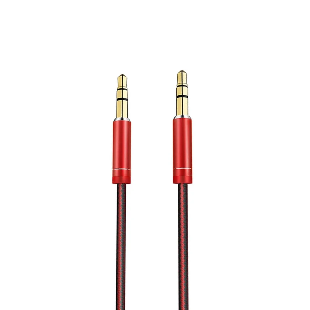 Cable Auxiliar LDNIO LS Y de  Metro | Conector Gold | MiniPlug mm