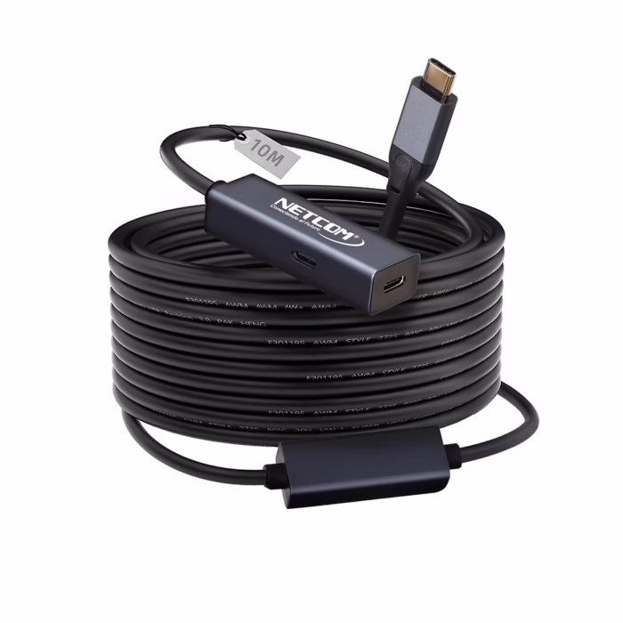Cable Extensión USB C Activo |  Metros | Khz | Netcom PE EX Conectividad sin Límites