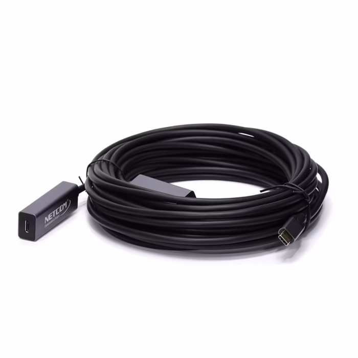 Cable Extensión USB C Activo |  Metros | Khz | Netcom PE EX Conectividad sin Límites