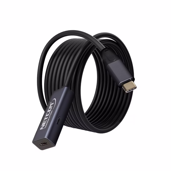 Cable Extensión USB C Activo |  Metros | Gbps | khz | Netcom PE EX Conectividad sin Límites