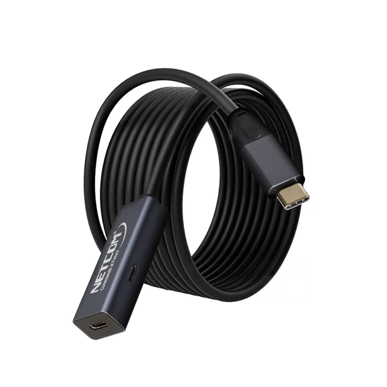 Cable Extensión USB-C Activo | 5 Metros | 5Gbps | 4k@60hz | Netcom PE-EX0205: Conectividad sin Límites