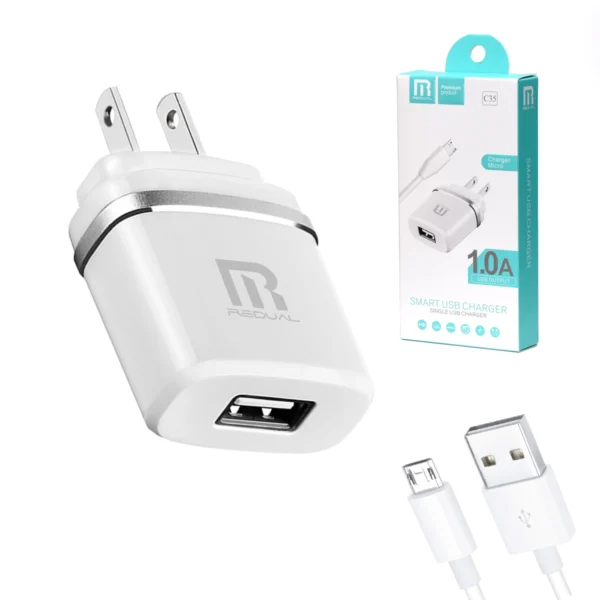 Cargador Micro USB Redual C35: Energía Confiable para tus Dispositivos