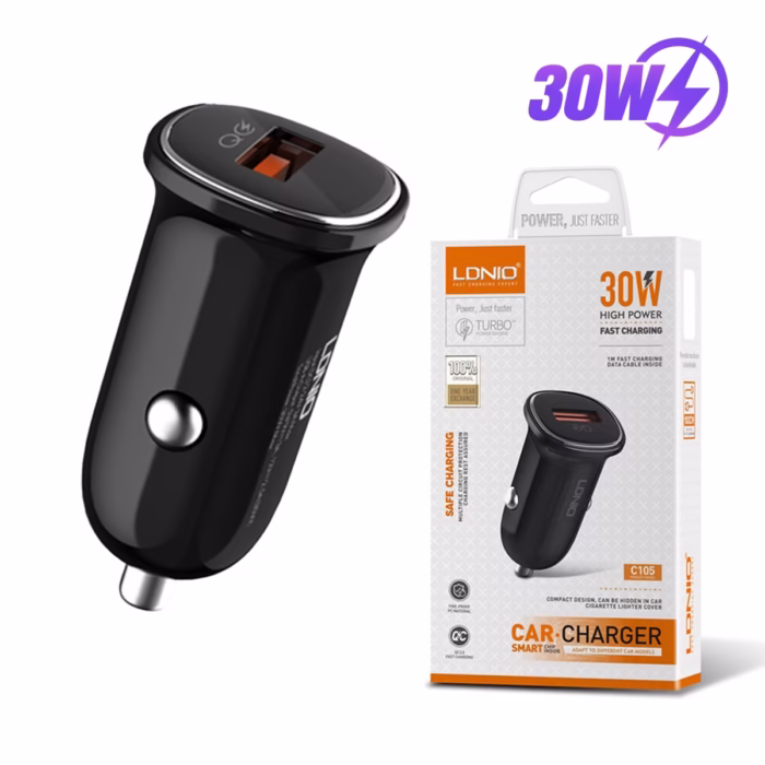 Cargador USB de W para Auto | QC  | QC  | DCP | AFC | FCP | LDNIO C Potencia y Velocidad en la Carretera