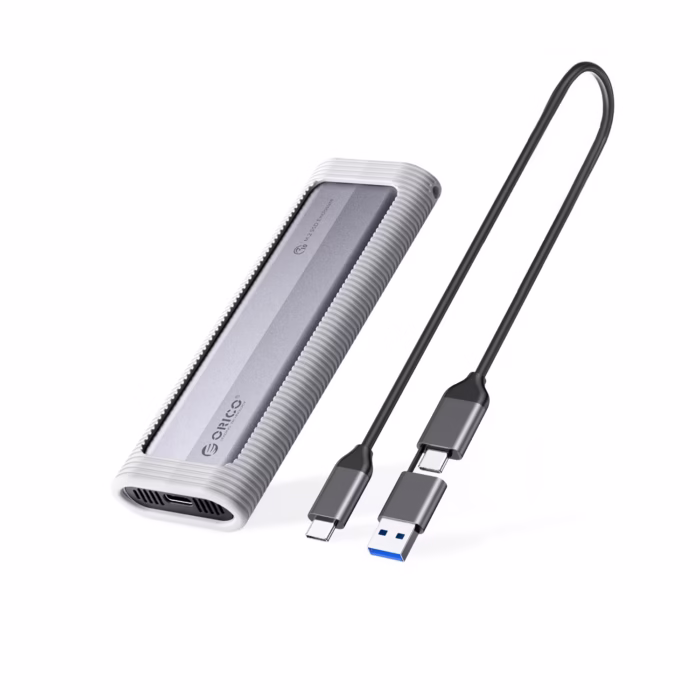 Carcasa ORICO AXMS G V | Protocolo Dual NVMeNGFF SATA Rendimiento y Flexibilidad en un Diseño Compacto Case M NVME y SATA