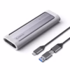 Carcasa ORICO AXMS G V | Protocolo Dual NVMeNGFF SATA Rendimiento y Flexibilidad en un Diseño Compacto Case M NVME y SATA