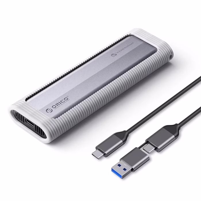 Carcasa ORICO AXMS G V | Protocolo Dual NVMeNGFF SATA Rendimiento y Flexibilidad en un Diseño Compacto Case M NVME y SATA