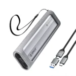 Carcasa ORICO AXM2S-G2-V1 | Protocolo Dual NVMe/NGFF SATA: Rendimiento y Flexibilidad en un Diseño Compacto, Case M.2 NVME y SATA