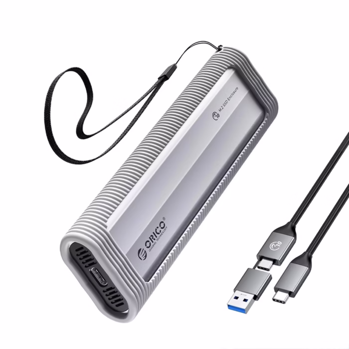 Carcasa ORICO AXMS G V | Protocolo Dual NVMeNGFF SATA Rendimiento y Flexibilidad en un Diseño Compacto Case M NVME y SATA