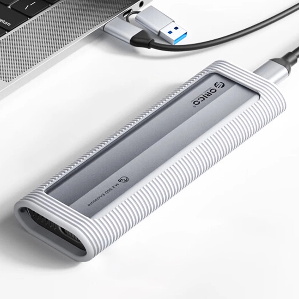 Carcasa ORICO AXM2S-G2-V1 | Protocolo Dual NVMe/NGFF SATA: Rendimiento y Flexibilidad en un Diseño Compacto, Case M.2 NVME y SATA