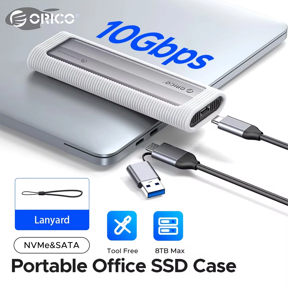 Carcasa ORICO AXM2S-G2-V1 | Protocolo Dual NVMe/NGFF SATA: Rendimiento y Flexibilidad en un Diseño Compacto, Case M.2 NVME y SATA
