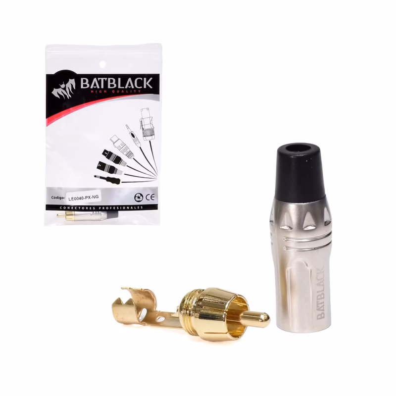 Conector RCA para Soldar | BatBlack LE PX NG Calidad y Durabilidad en tus Conexiones de Audio