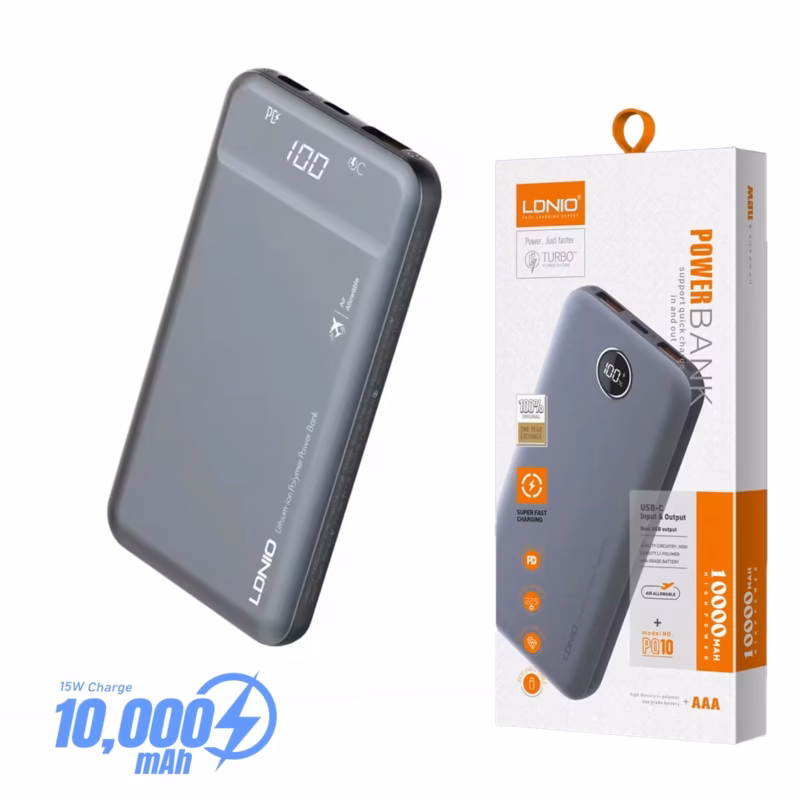 Power Bank LDNIO PQ mAh Carga Rápida y Diseño Ultrafino