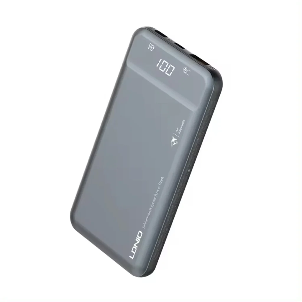 LDNIO PQ | Power Bank mAh | Ultra Delgado Potencia Portátil en un Diseño Elegante para tus viajes