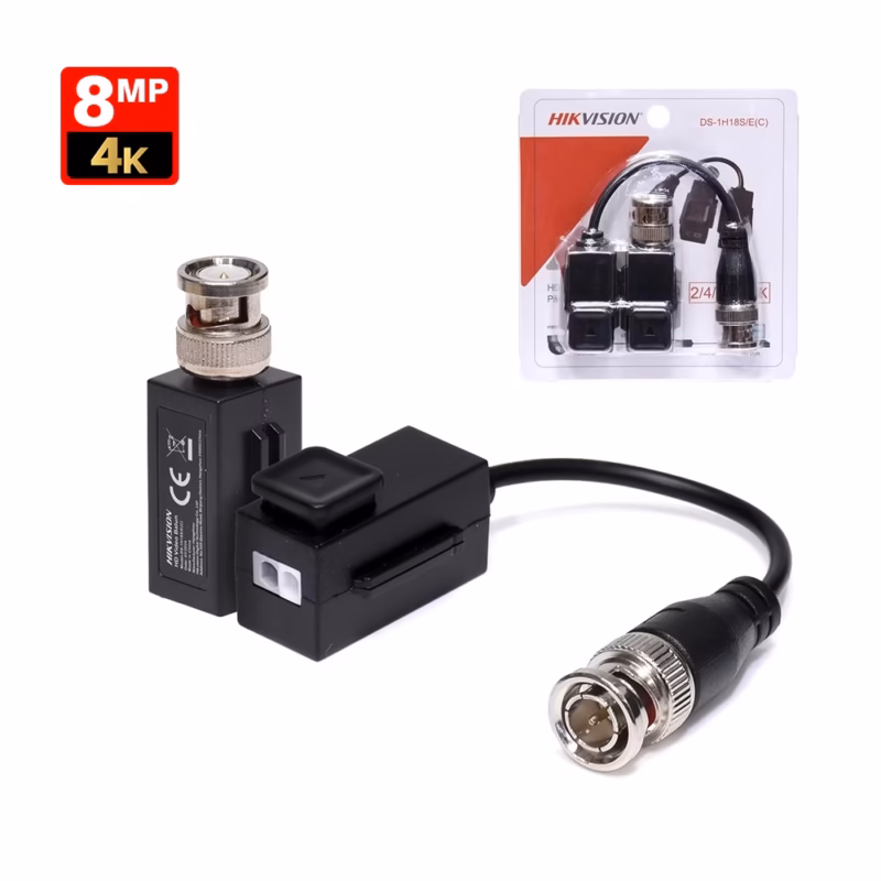 Video Balún de MP HikVision DS HSEC | Conexión Segura y Eficiente para Cámaras de Seguridad