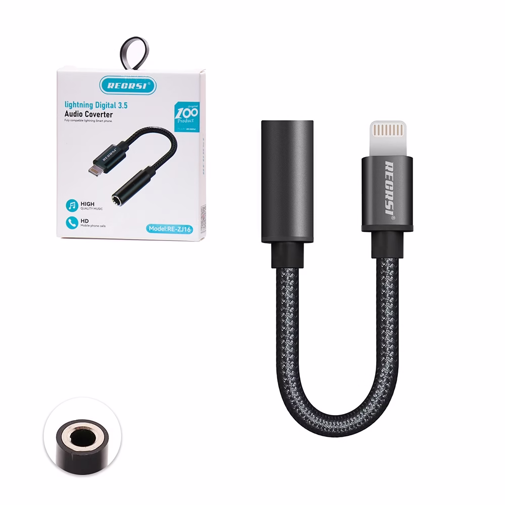 Adaptador RECRSI ZE ZJ La solución para conectar tus auriculares de siempre a tu iPhone Lightning a Audio Miniplug mm
