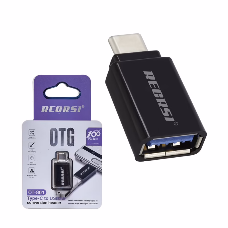 Adaptador OTG USB C a USB  RECRSI OT G Expande la Conectividad de tus Dispositivos USB C