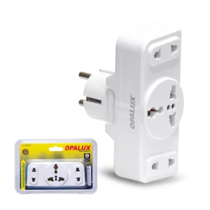 Adaptador Schuko con Enchufe Triple Opalux OP-609-K3 | 6A | 1300W: La Solución Simple para Conectar Más Dispositivos