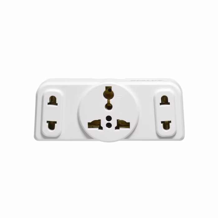Adaptador Schuko con Enchufe Triple Opalux OP  K | A | W La Solución Simple para Conectar Más Dispositivos