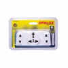 Adaptador Schuko con Enchufe Triple Opalux OP  K | A | W La Solución Simple para Conectar Más Dispositivos