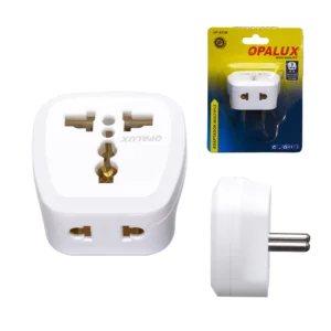 Adaptador Universal con Toma Redonda Opalux OP-633M | 16A | 3600w: La Solución para Conectar Dispositivos Extranjeros, Adaptador Universal con Enchufe Redondo